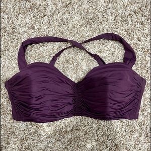 Bleu Rod Beattie- Purple Bikini Top (Adjustable Straps)
